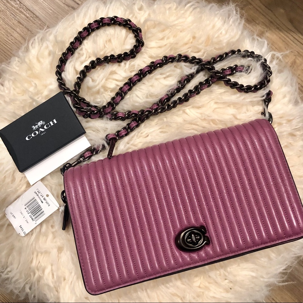 Coach Quilted Dinky Shoulder Cross Body Bag